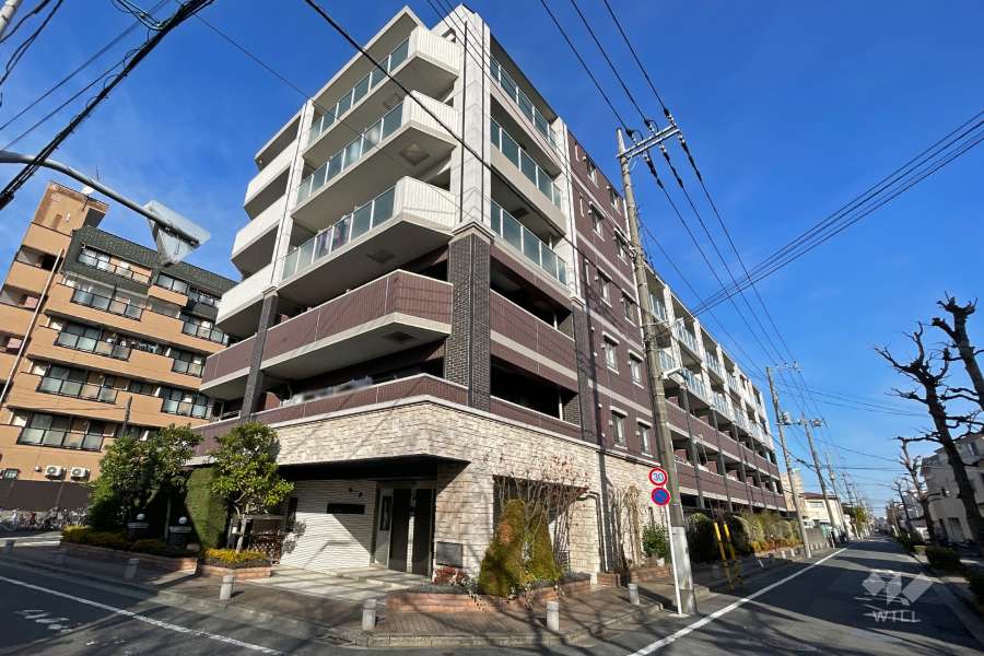 グローベルガーデン六町ブライトンパークスの外観（南西側から）