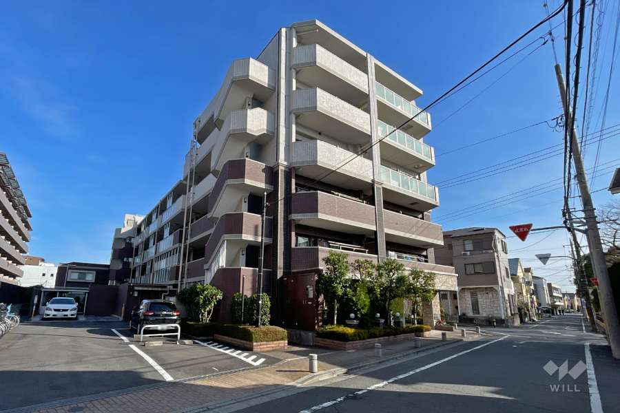 グローベルガーデン六町ブライトンパークスの外観（北西側から）