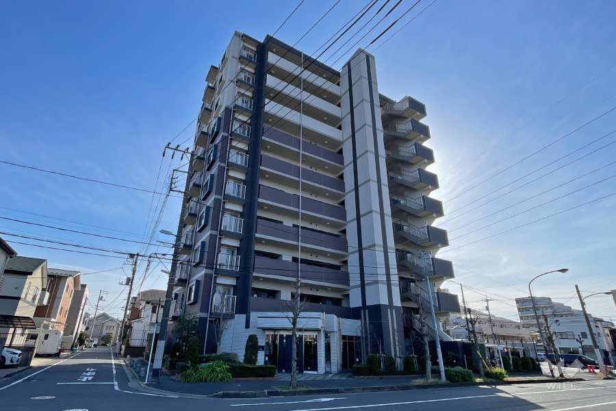 グローベルザシティ六町マークフェイスの外観（北西側から）
