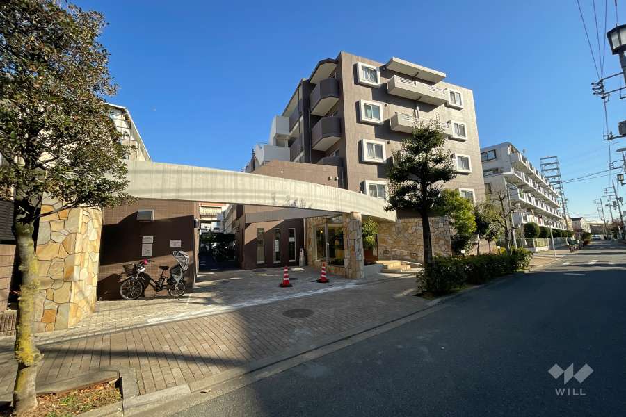 ビジュー青井の外観（北西側から）