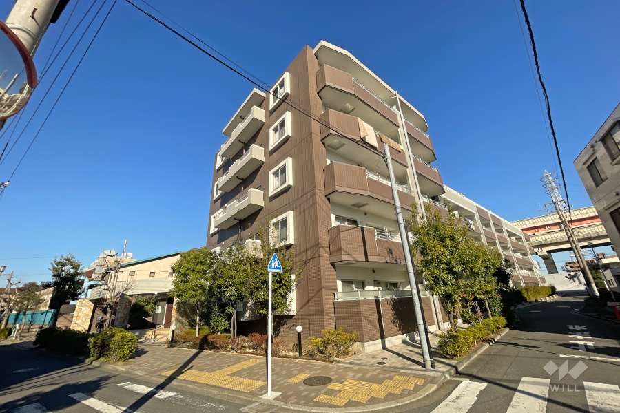 ビジュー青井の外観（南西側から）