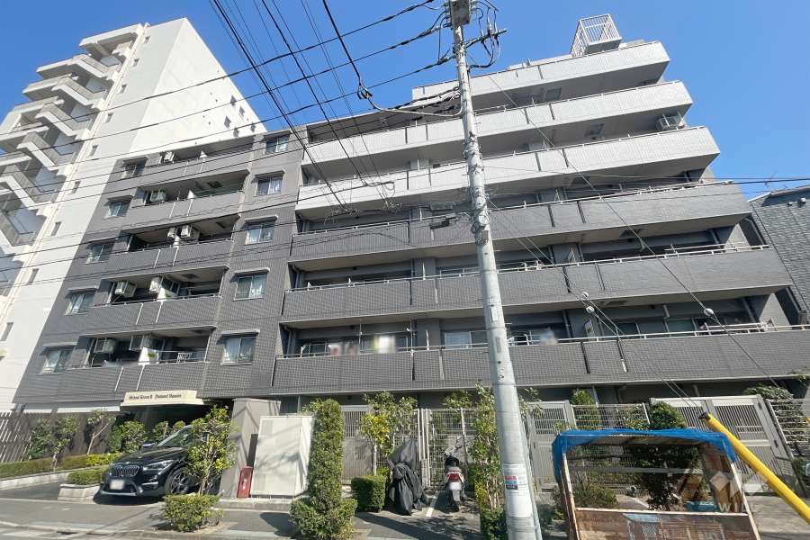 親水公園第２ダイヤモンドマンションの外観（南西側から）　