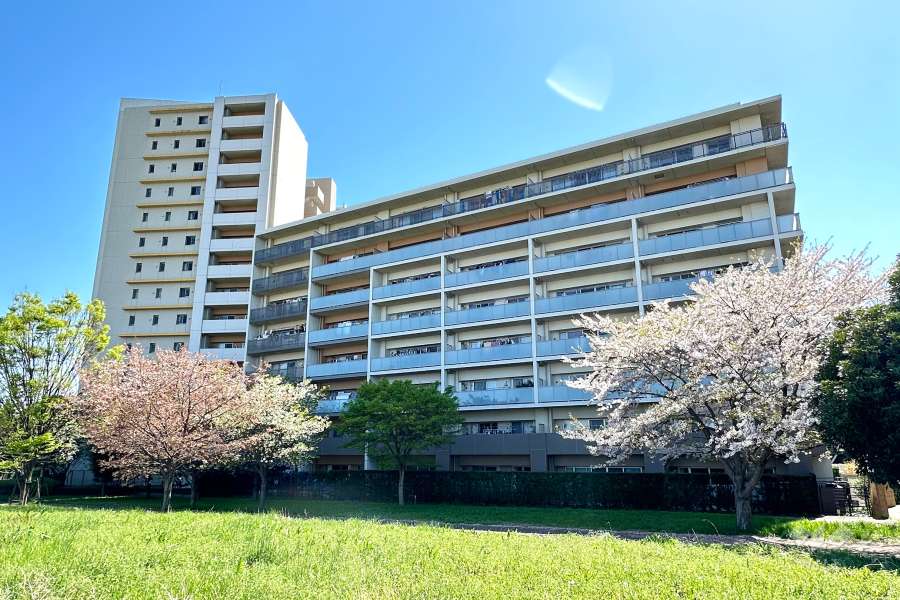 オーベルグランディオハートアイランドの外観（北側から）