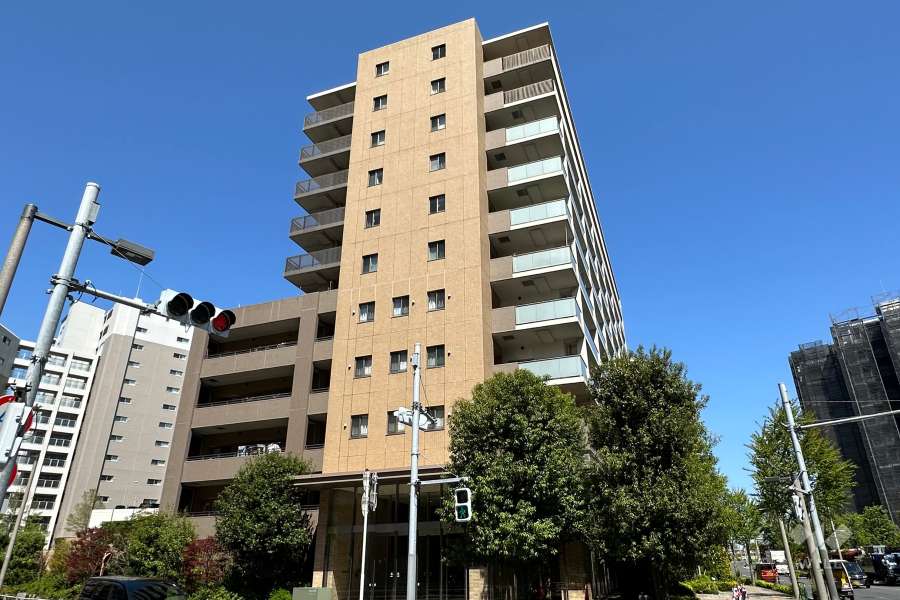 オーベルグランディオハートアイランドの外観（西側から