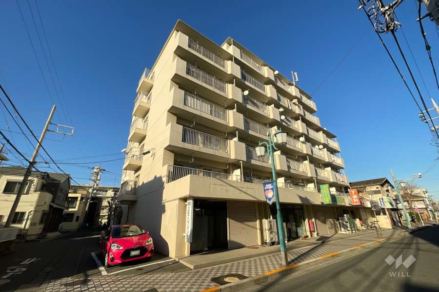 グリーンパーク第４五反野の外観（南西側から）