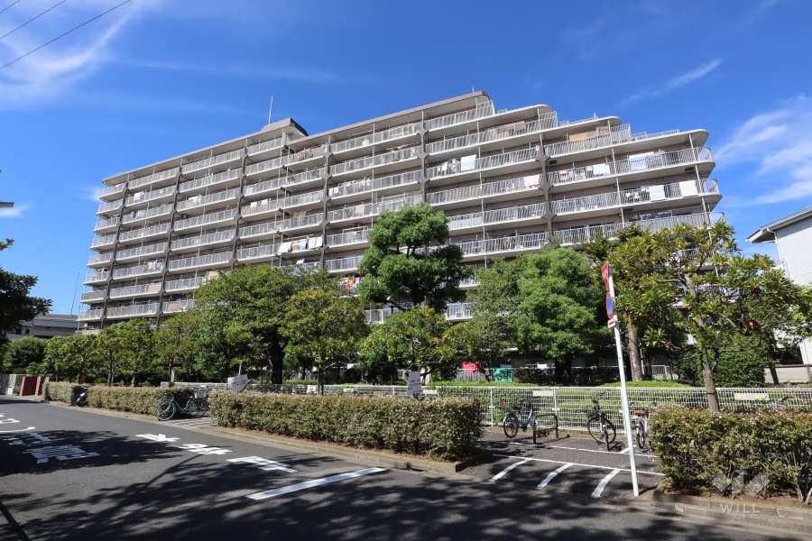 扇サンハイツの外観(北東側から)