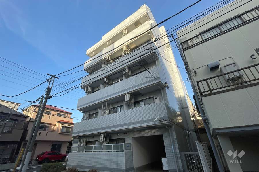 グリーンプラザ東綾瀬2の外観（南西側から）