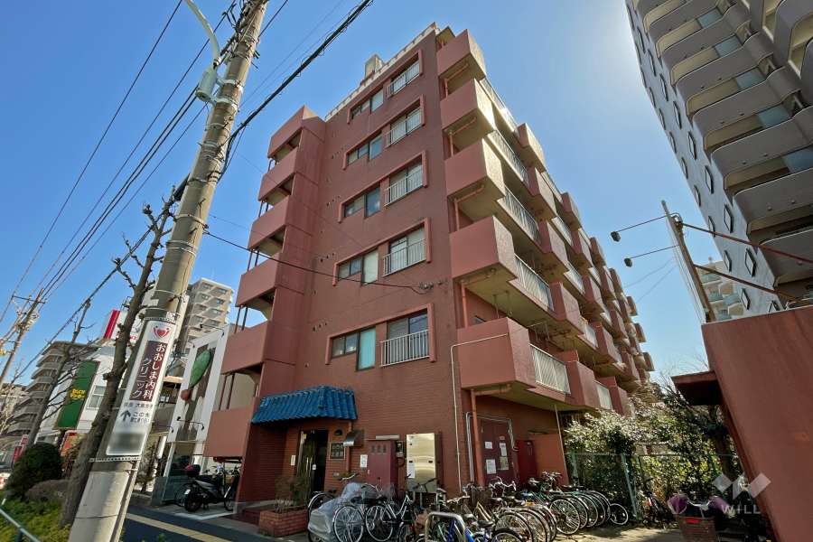 ハイコーポ北綾瀬の外観（北西側から）