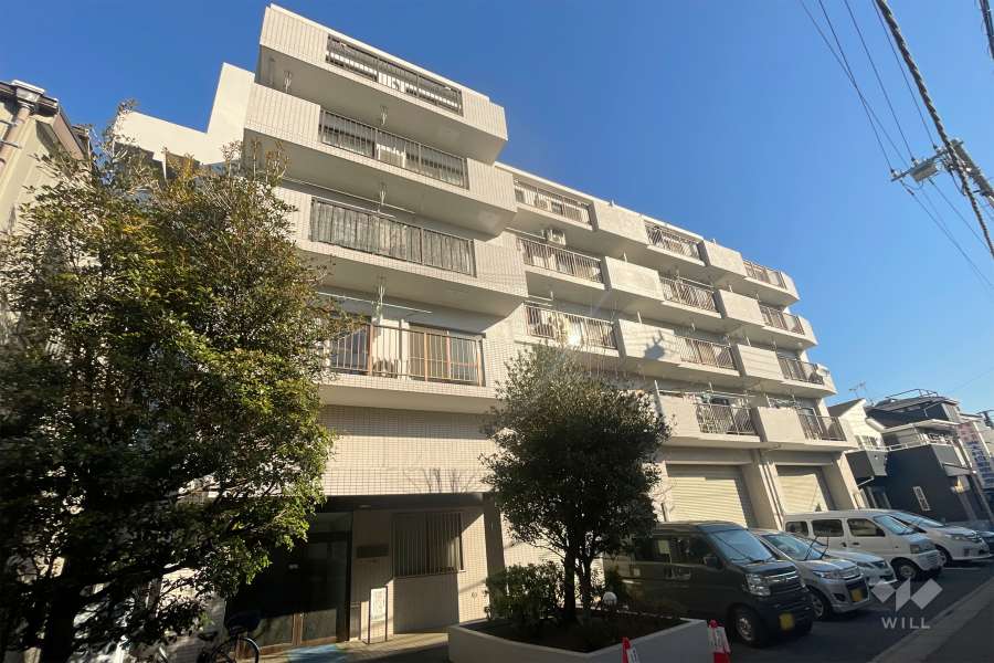 ペルレ五反野の外観（南西側から）