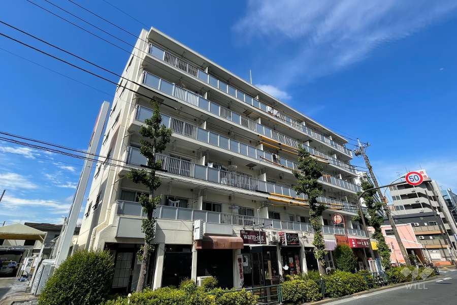 亀有ダイヤモンドマンションの外観（南西側から）