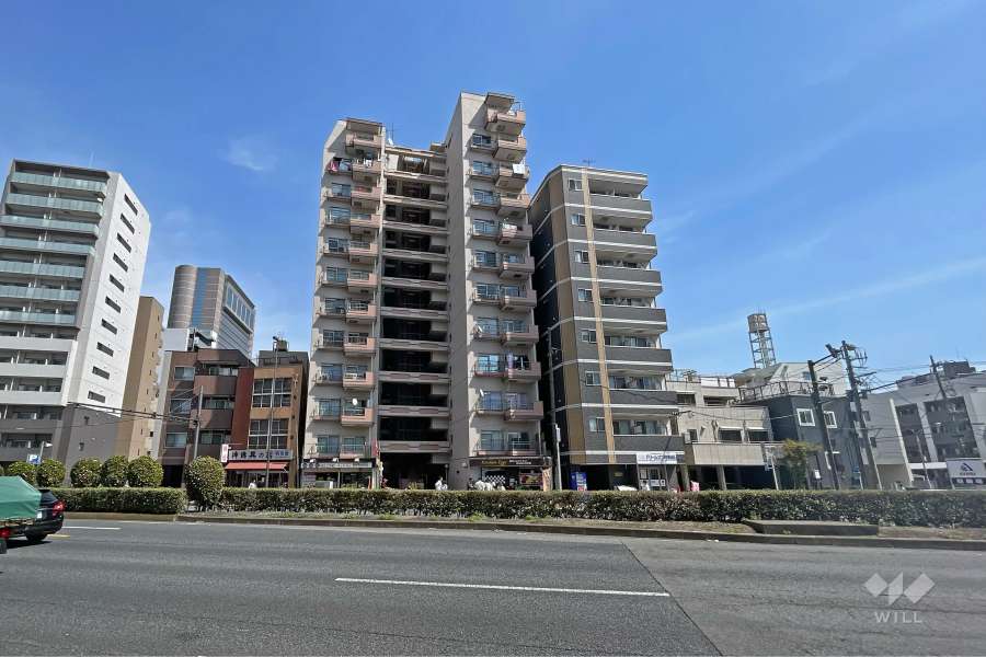 北千住ダイヤモンドマンションの外観（西側から）