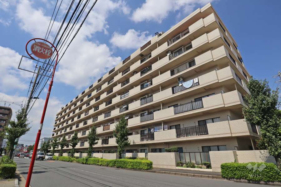 グレイスコート竹ノ塚の外観(南東側から)