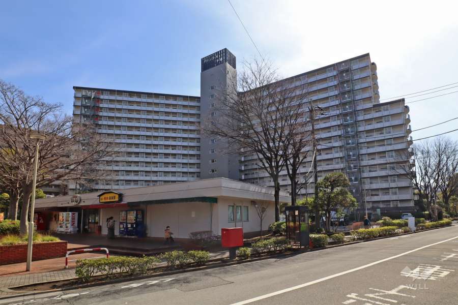 グリーンコーポ千寿2号棟の外観（北西側から）
