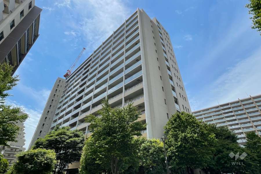 オーベルグランディオ千住大橋の外観（北東側から）