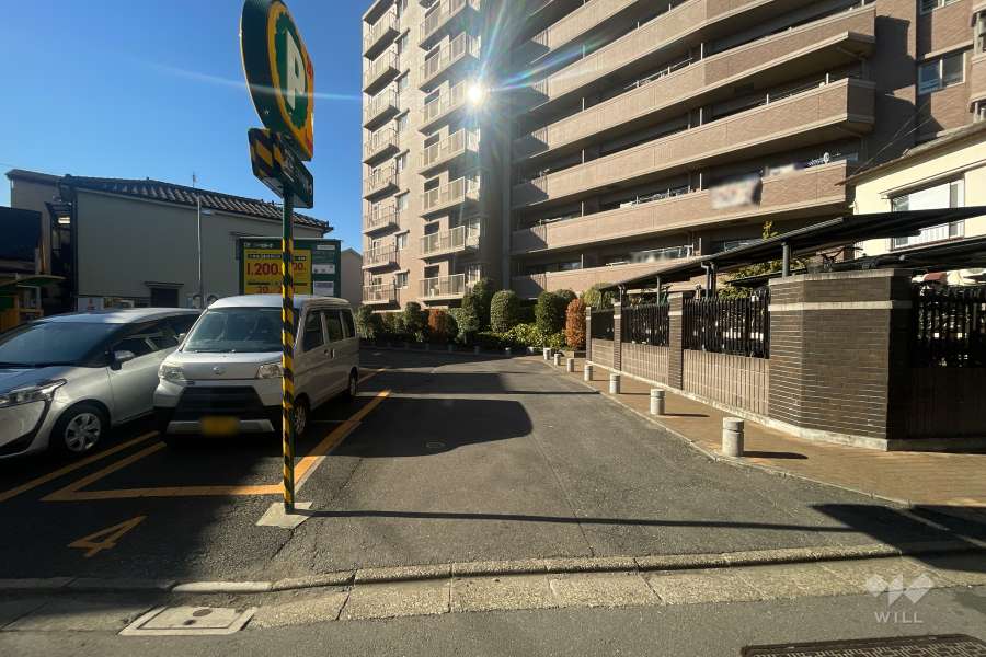 敷地南東側の前面道路　