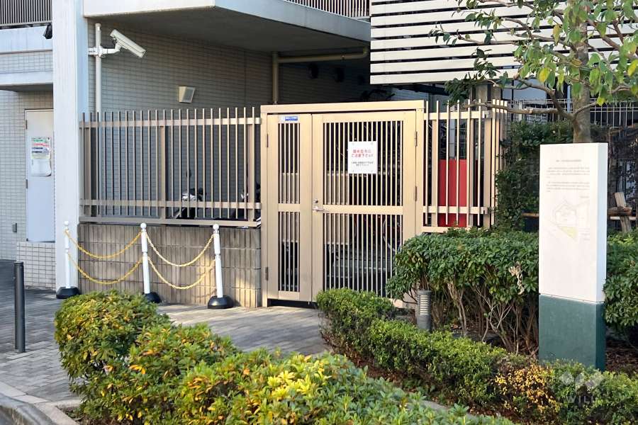 駐輪場の出入り口