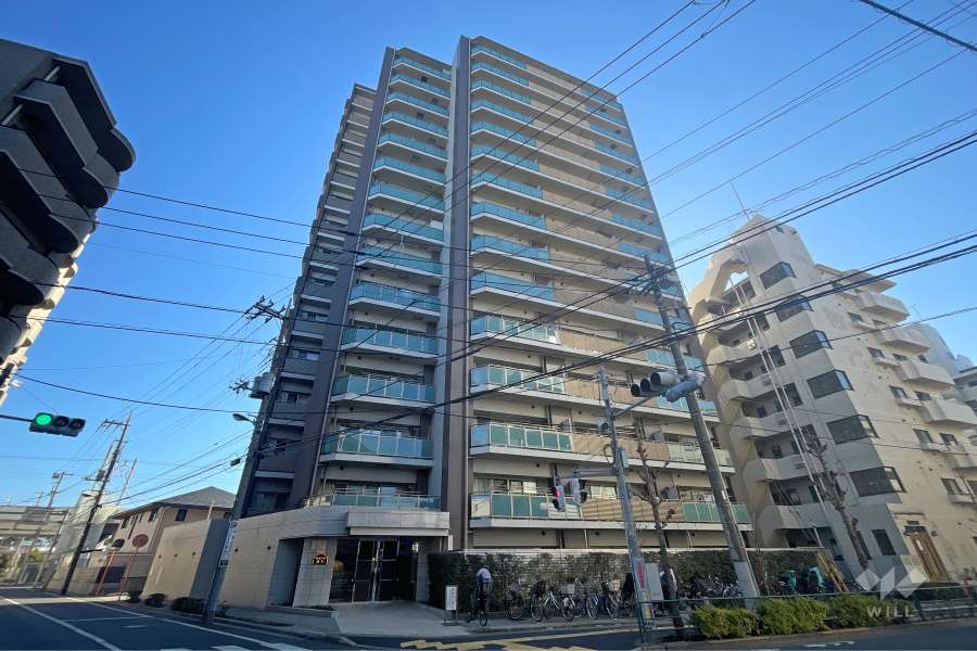 パレステージ綾瀬の外観（北西側から）