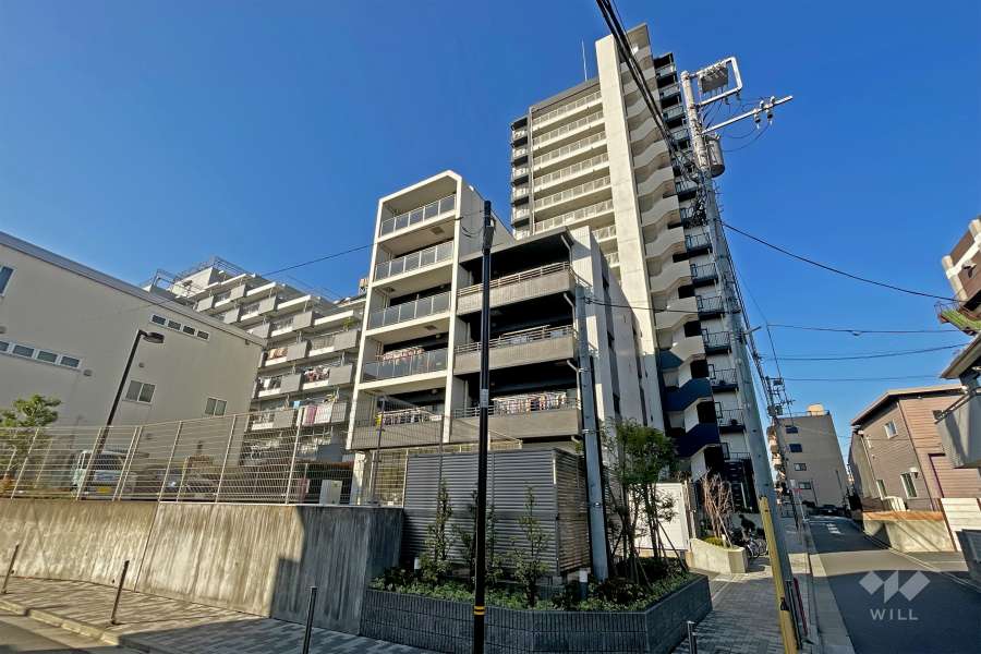 レーベン北千住エアクロスタワーの外観（北東側から）