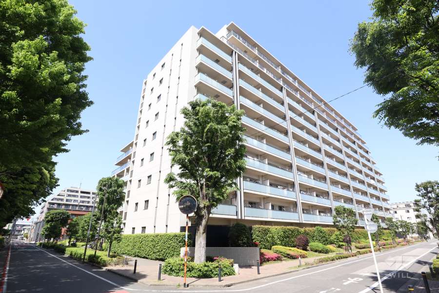 東綾瀬公園ハイライズアーバンスクエアの外観（南西側から）