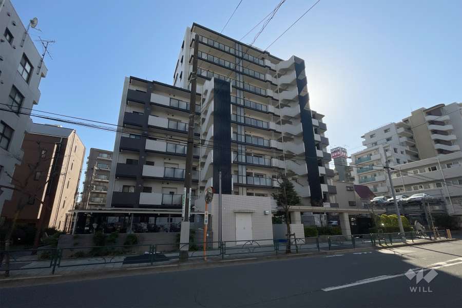 エクセレントシティ綾瀬オアシスコートの外観（北東側から）