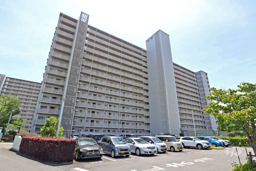 ボナハイツ中川3号棟の外観(北東側から)