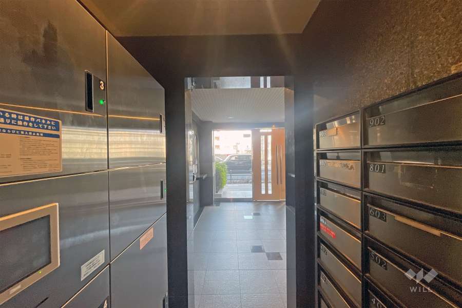 共用ポストと宅配ボックス