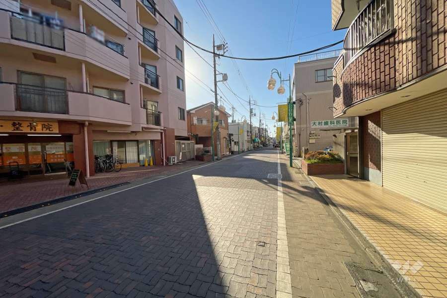 敷地北側の前面道路