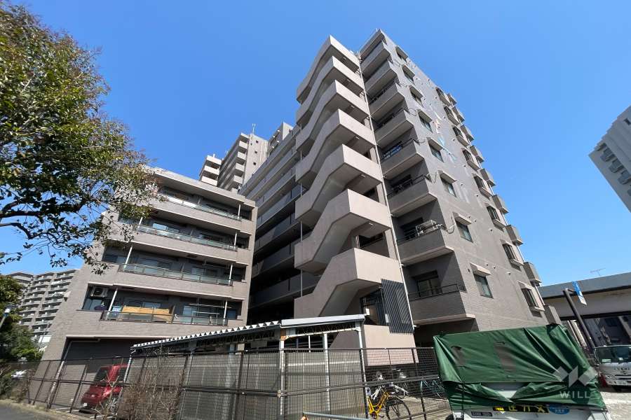 リーベパトリー竹ノ塚の外観（南西側から）