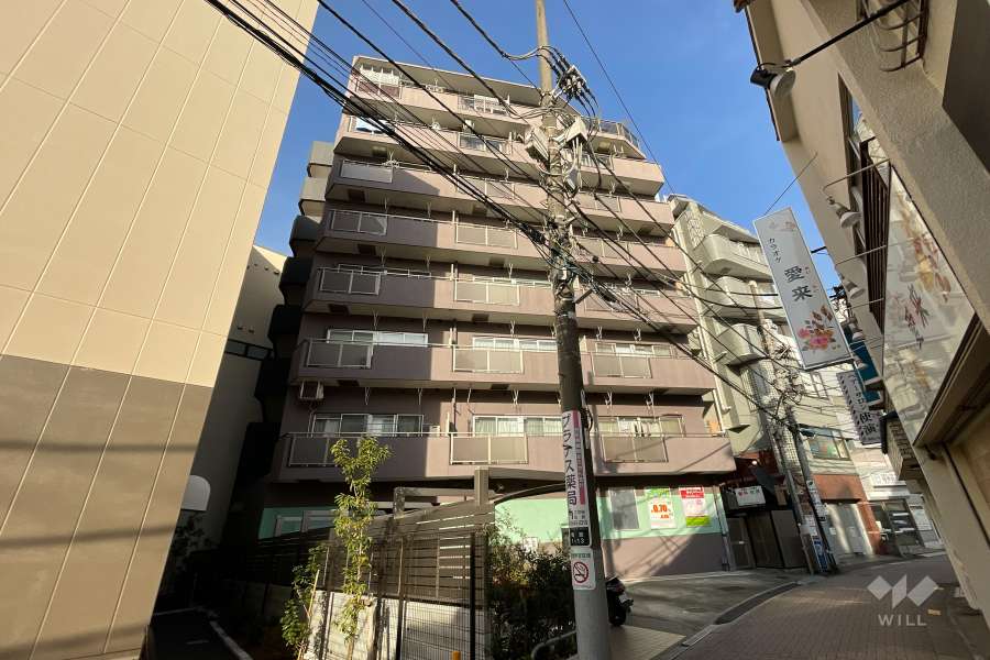 メゾン梅島の外観（南西側から）