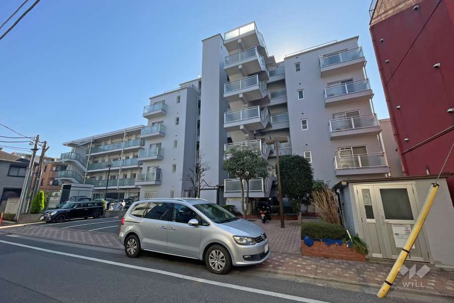 グリーンパーク第10綾瀬の外観（北西側から）