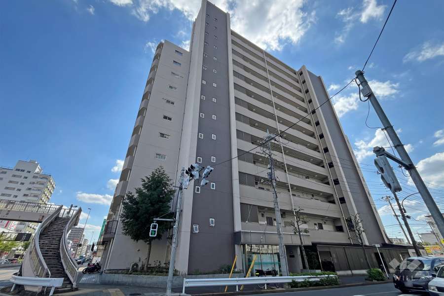 竹の塚ハイツの外観(北東側から)
