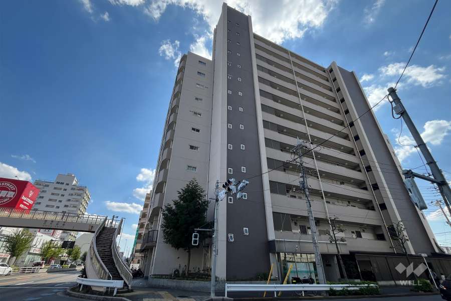 竹の塚ハイツの外観(北東側から)