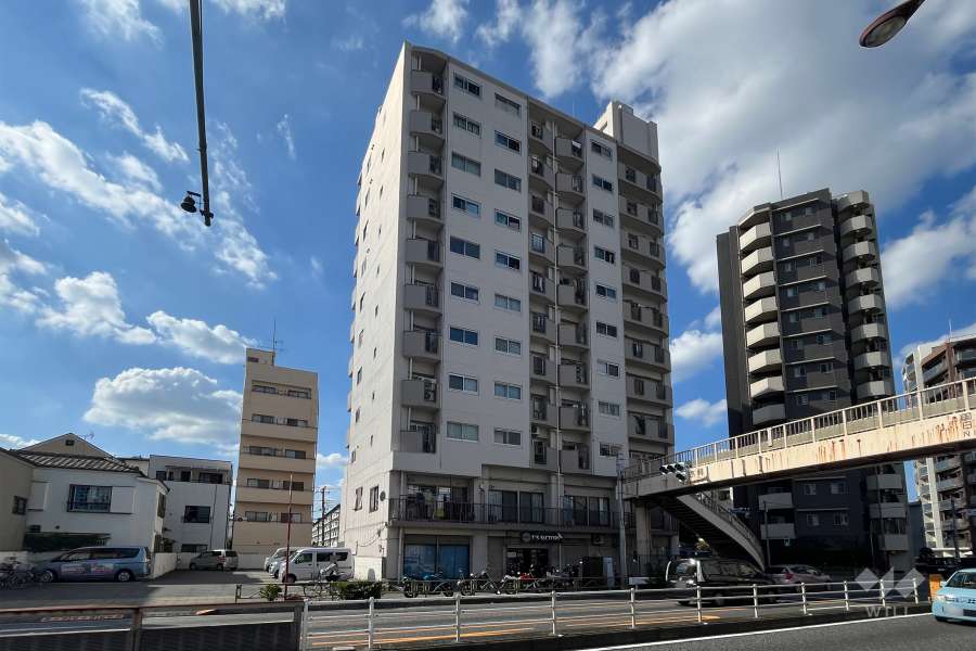 竹の塚ハイツの外観(南東側から)