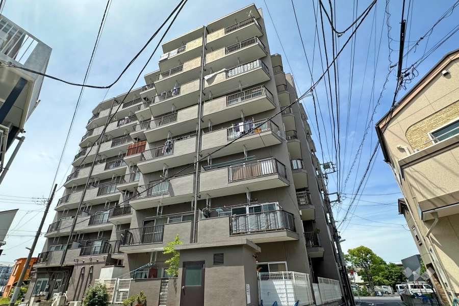 メイゾン西新井の外観（南東側から）