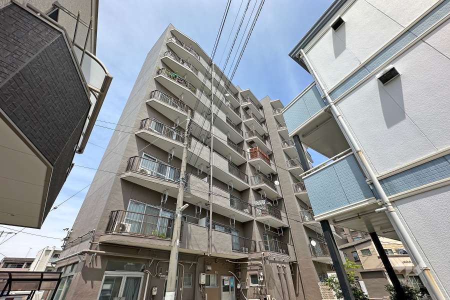 メイゾン西新井の外観（南西側から）