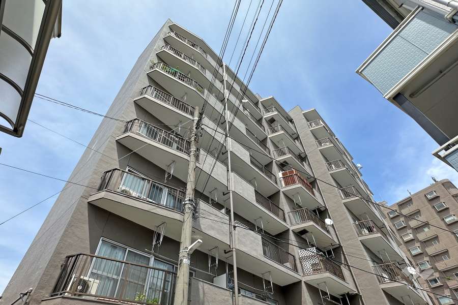 メイゾン西新井の外観（南西側から）