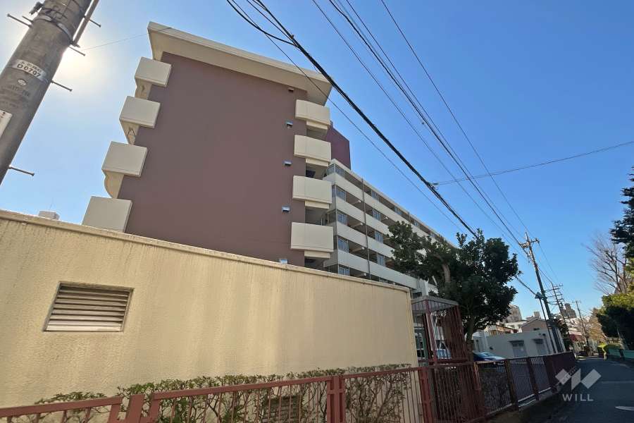 グリーンパーク五反野の外観（北東側から）