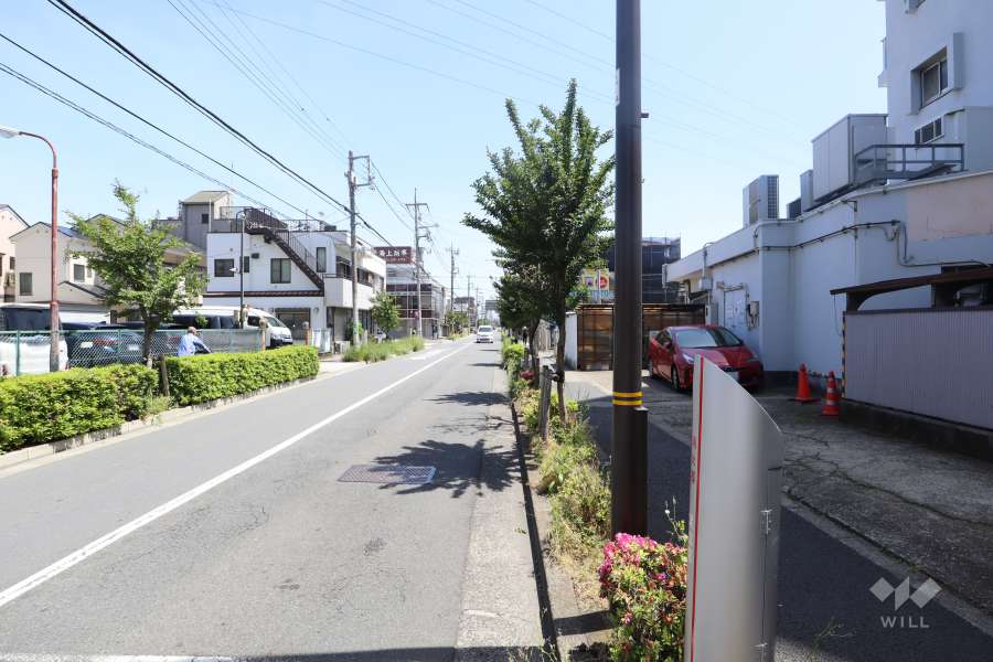 敷地北側の前面道路　　