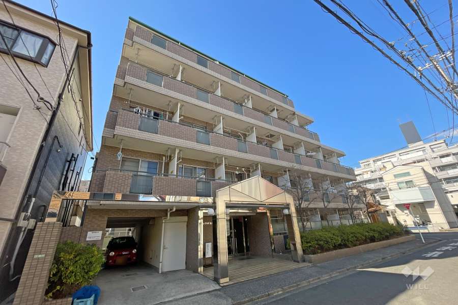 グリーンプラザ北綾瀬４の外観（南東側から）