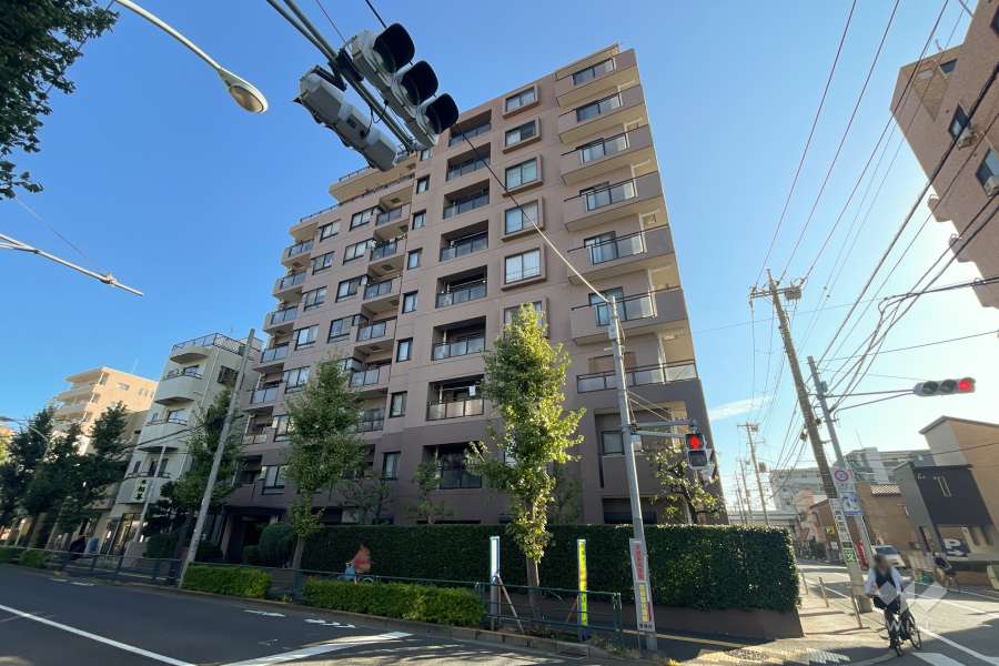 エヴァーグリーン綾瀬1番館の外観（南西側から）
