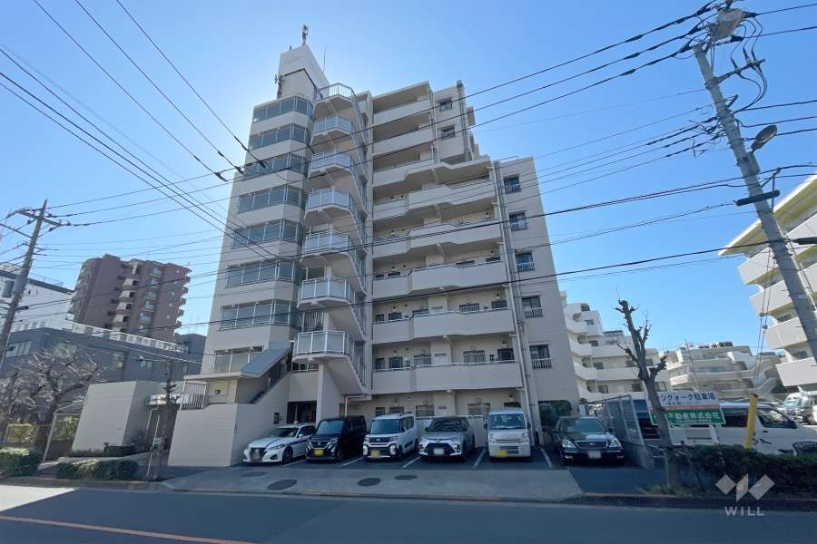グリーンパーク保木間の外観（北西側から）