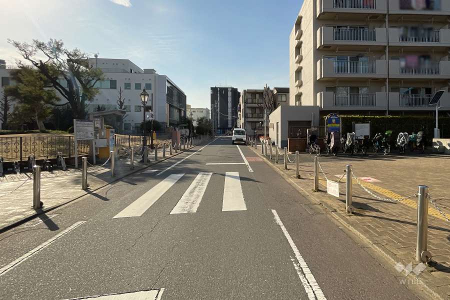 敷地南側の前面道路