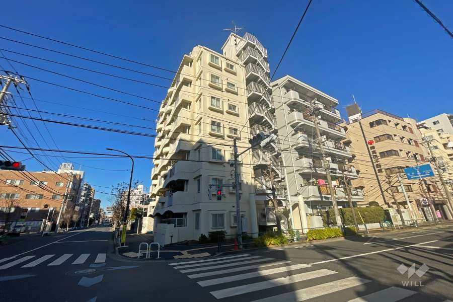 グリーンパーク綾瀬公園通りの外観（南東側から）