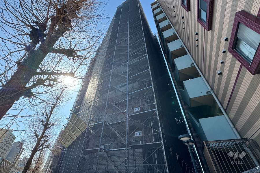 セントヒルズ北千住の外観（北東側から）