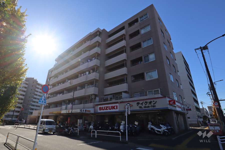 グリーンパーク第5綾瀬の外観(北東側から)