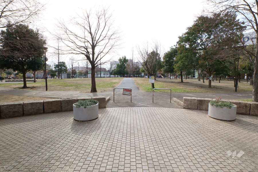 敷地南側に隣接する『西新井さかえ公園』