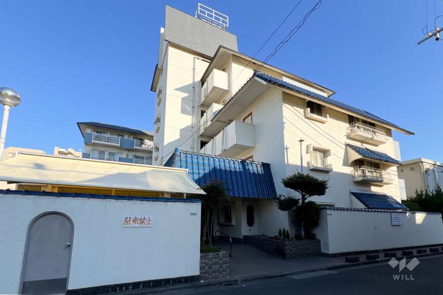 第2東個マンションの外観（北西側から）