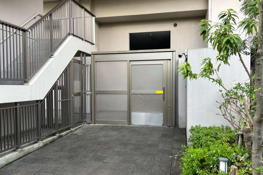 駐輪場の出入り口