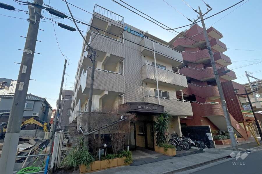 マリオン綾瀬の外観（北東側から）