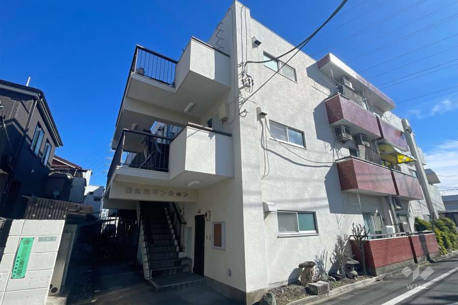 堀之内マンションの外観（北西側から）